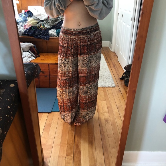 Stretchy Flowy Boho Hippie Pants - Picture 4 of 7
